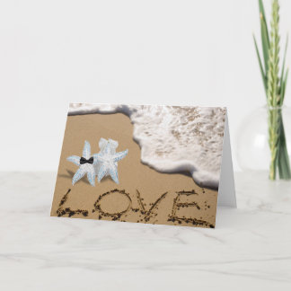 Starfish Bride Groom Card
