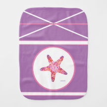 Starfish Burp Cloth