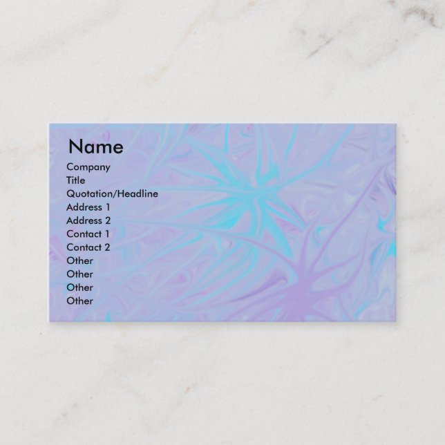 Starfish Business Card (Front)