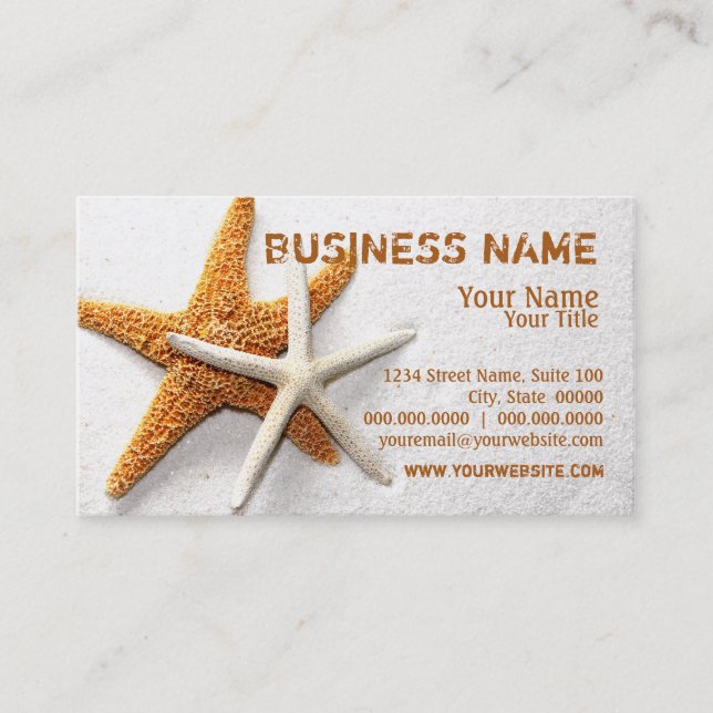 Starfish Business Cards (Front)