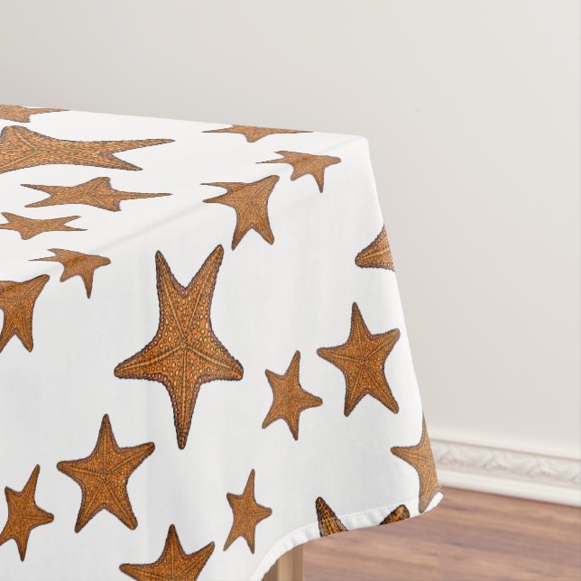 Starfish cartoon illustration tablecloth (In Situ)