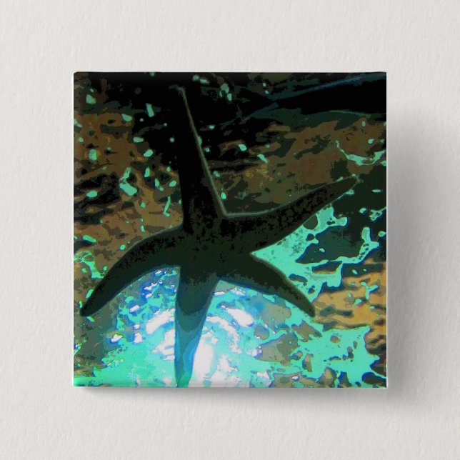 Starfish CB Pinback Button (Front)