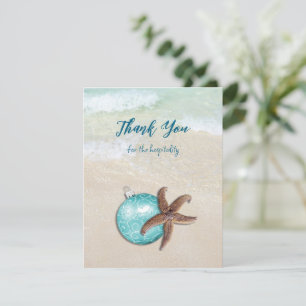 Starfish Christmas Hospitality Thank You Card
