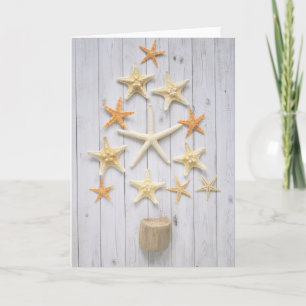Starfish Christmas Tree Card