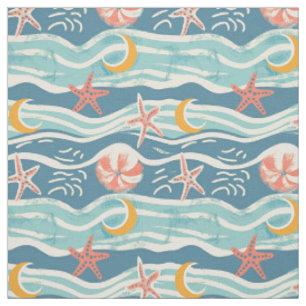 Starfish Coastal Summer Fabric