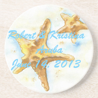 Starfish Coaster-Wedding Favor Sandstone Coaster