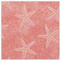 Starfish Coral Pink Fabric