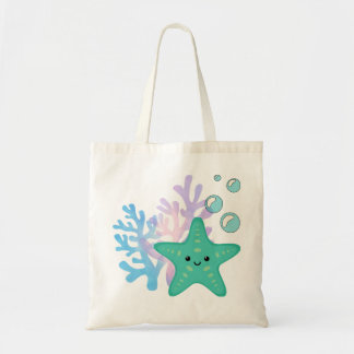Starfish & Coral Reef Tote Bag – Ocean-Inspired Co