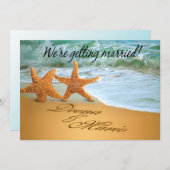 Starfish Couple Save the Date Beach Theme (Front/Back)
