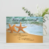 Starfish Couple Save the Date Beach Theme (Standing Front)