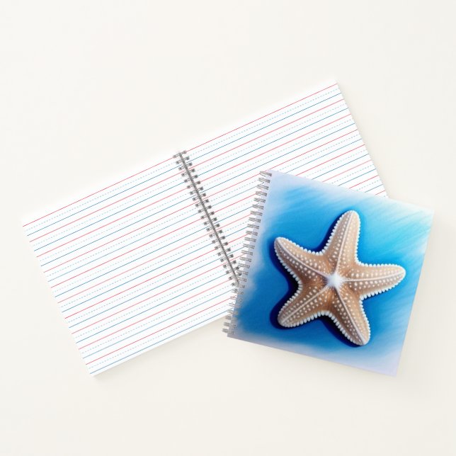 Starfish Crayon Drawing Notebook (Inside)