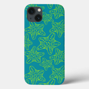 Starfish Crowd Pattern iPhone 13 Case