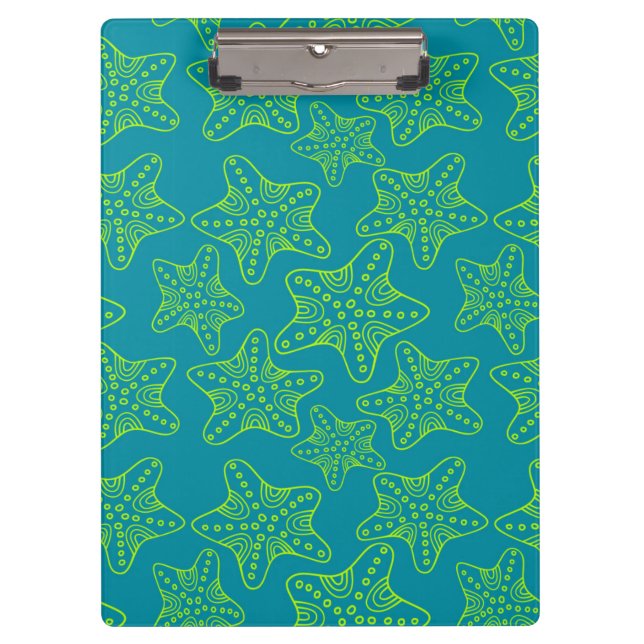 Starfish Crowd Pattern Clipboard (Front)
