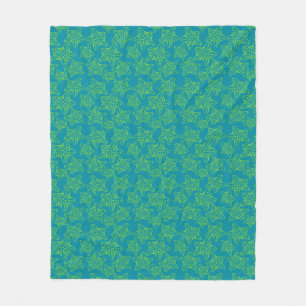 Starfish Crowd Pattern Fleece Blanket