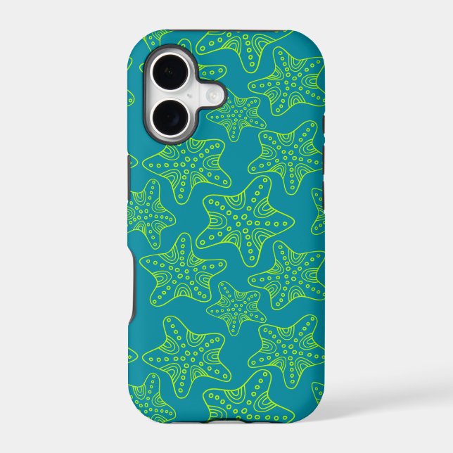 Starfish Crowd Pattern Iphone Case (Back)