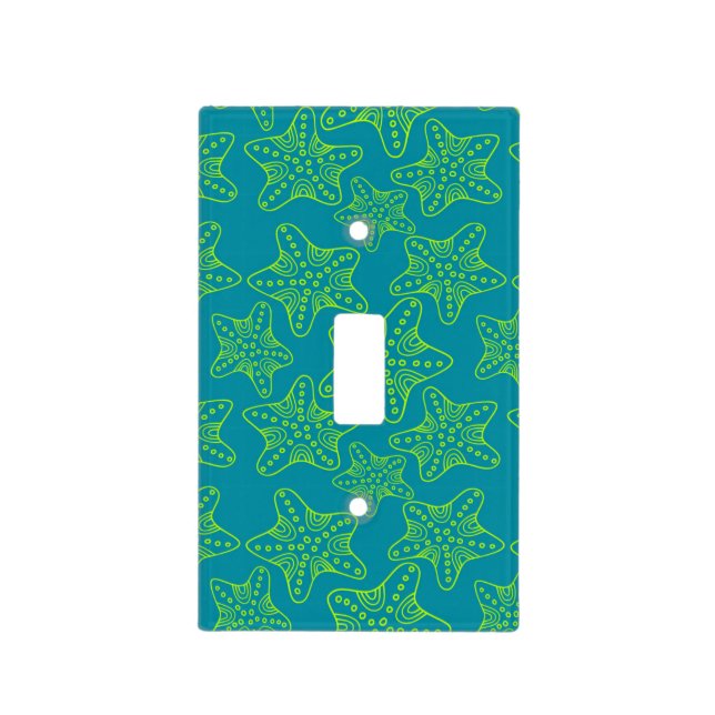 Starfish Crowd Pattern Light Switch Cover (Front)