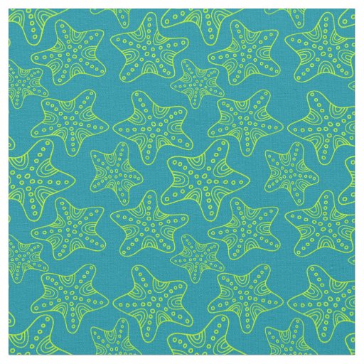 Starfish Crowd Pattern | Monogram Fabric