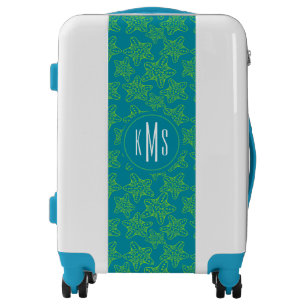 Starfish Crowd Pattern Monogram Monogram Luggage