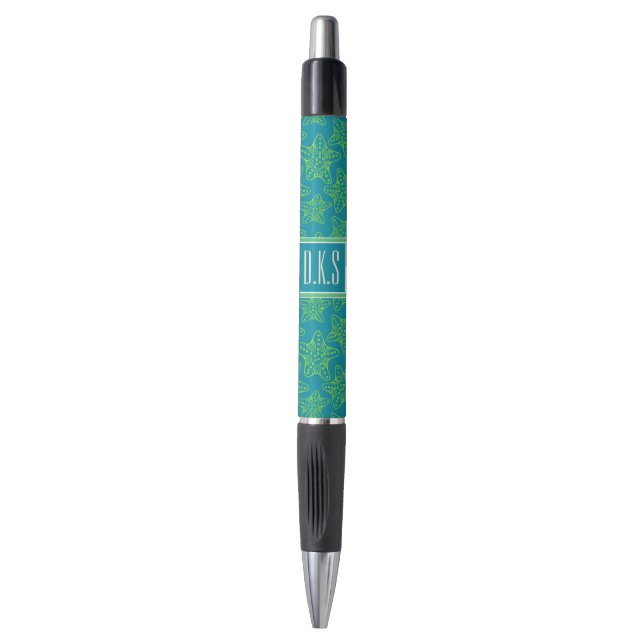 Starfish Crowd Pattern | Monogram Pen (Front Vertical)