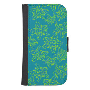 Starfish Crowd Pattern Phone Wallet