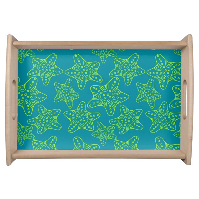 Starfish Crowd Pattern Serving Tray (Front)