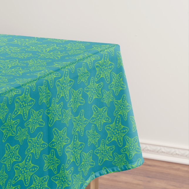 Starfish Crowd Pattern Tablecloth (In Situ)
