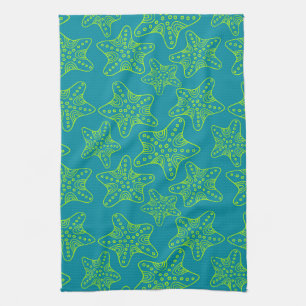 Starfish Crowd Pattern Towel