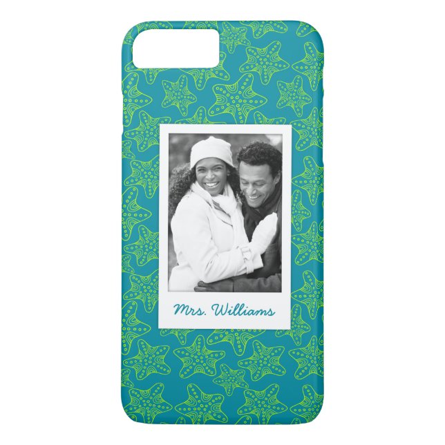 Starfish Crowd Pattern | Your Photo & Name Case-Mate iPhone Case (Back)