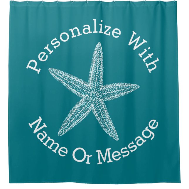 Starfish Customize The Color Shower Curtain (Front)