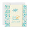 Starfish + damask/aqua Wedding Invitations