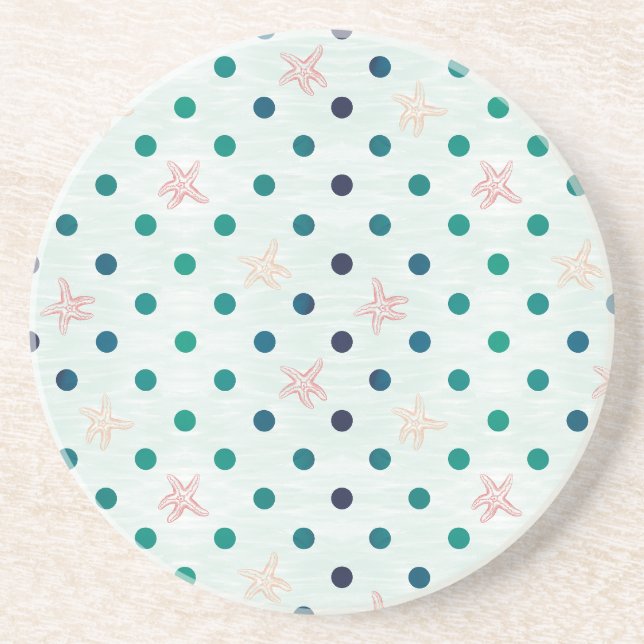 Starfish Dot Dance Coaster (Front)