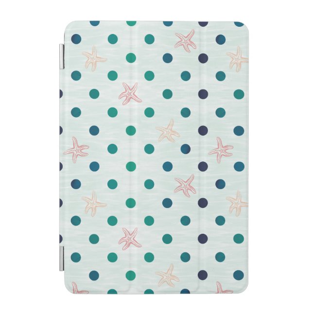Starfish Dot Dance iPad Mini Cover (Front)