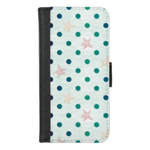 Starfish Dot Dance iPhone 8/7 Wallet Case