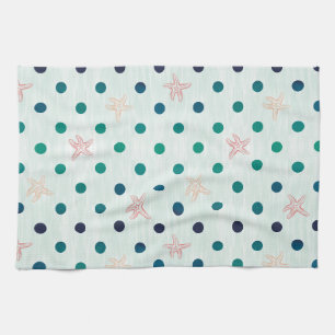 Starfish Dot Dance Kitchen Towel