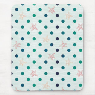 Starfish Dot Dance Mouse Pad