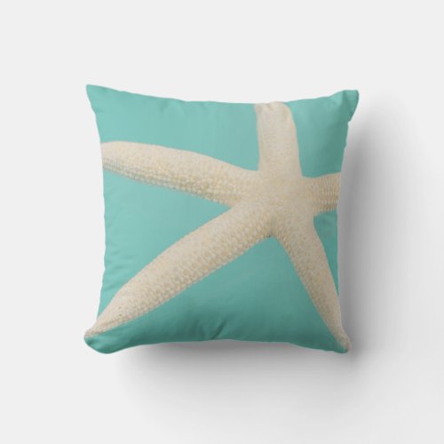 Starfish elegant ocean modern beach design throw pillow