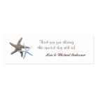 Starfish Favor Tag Thank You Cards
