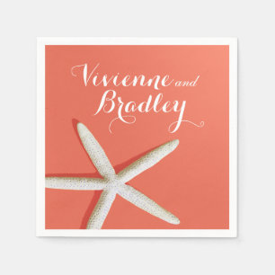 Starfish Fingers Beach coral Napkins
