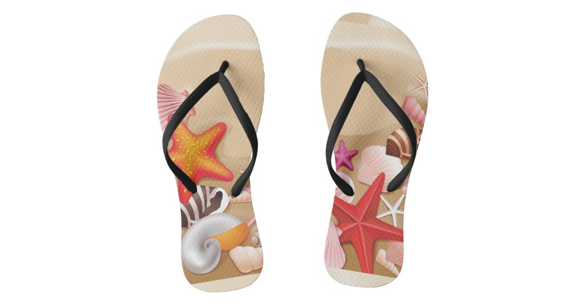 Starfish Flip Flops | Zazzle