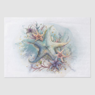 Starfish Floral Watercolor Tissue Paper