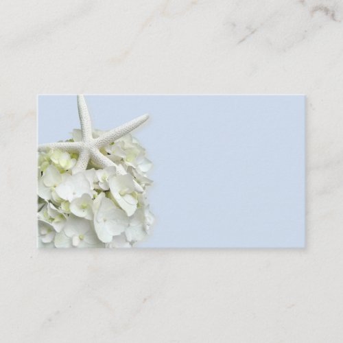 Starfish Hydrangea Blank Place Cards