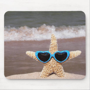 starfish in a bikini mouse pad