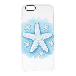 Starfish in Blue Clear iPhone 6/6S Case