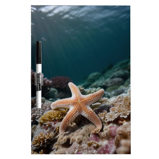Starfish in the Deep Sea Dry Erase Board (Front)