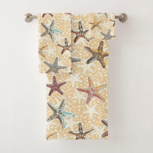 Starfish in the Sand Bath Towel Set