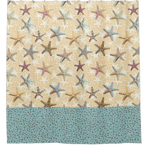Starfish in the Sand Shower Curtain