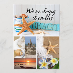Starfish Informal Beach Wedding Invitation