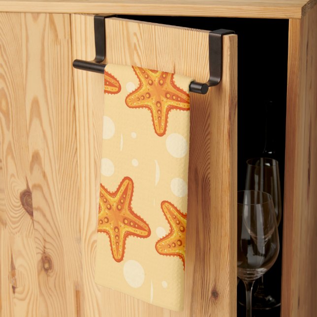 Starfish Kitchen Dish Towel (Thirds Fold)