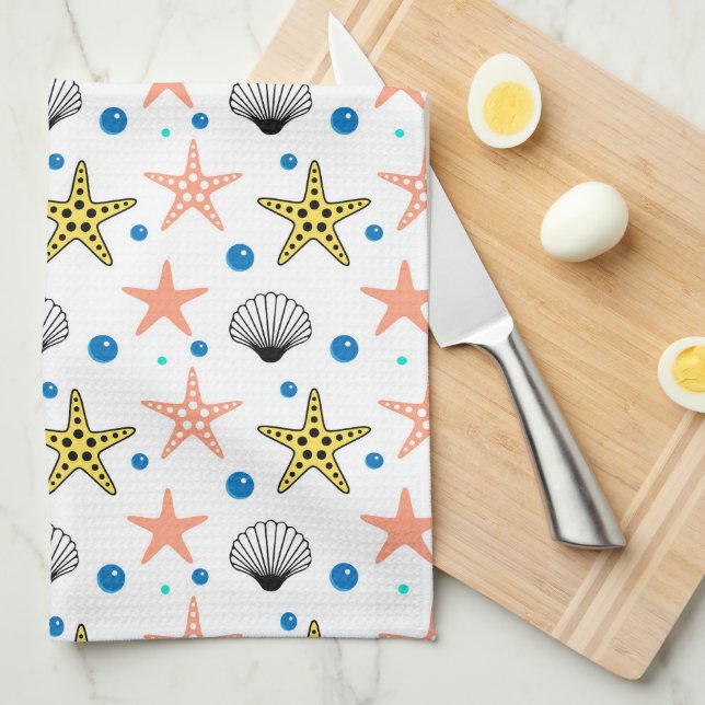 Starfish Kitchen Towels (Quarter Fold)