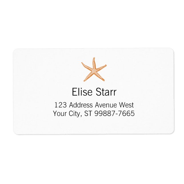 Starfish Label (Front)